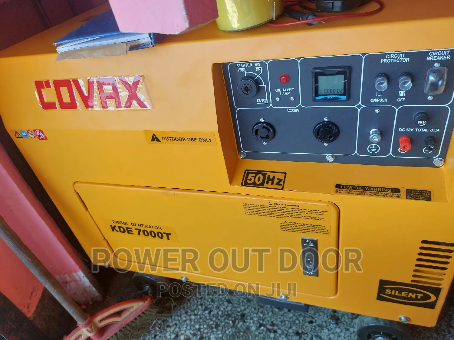 Covax / Kipor Silent Diesel 7 Kva Generator