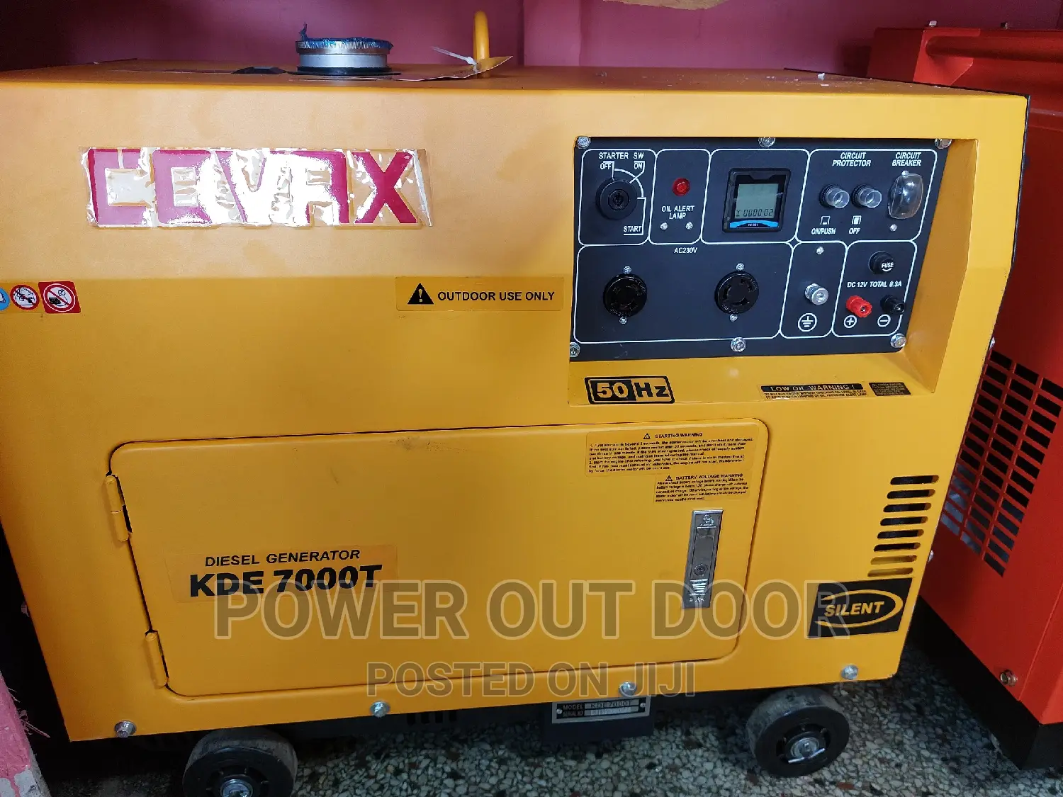 Covax / Kipor Silent Diesel 7 Kva Generator