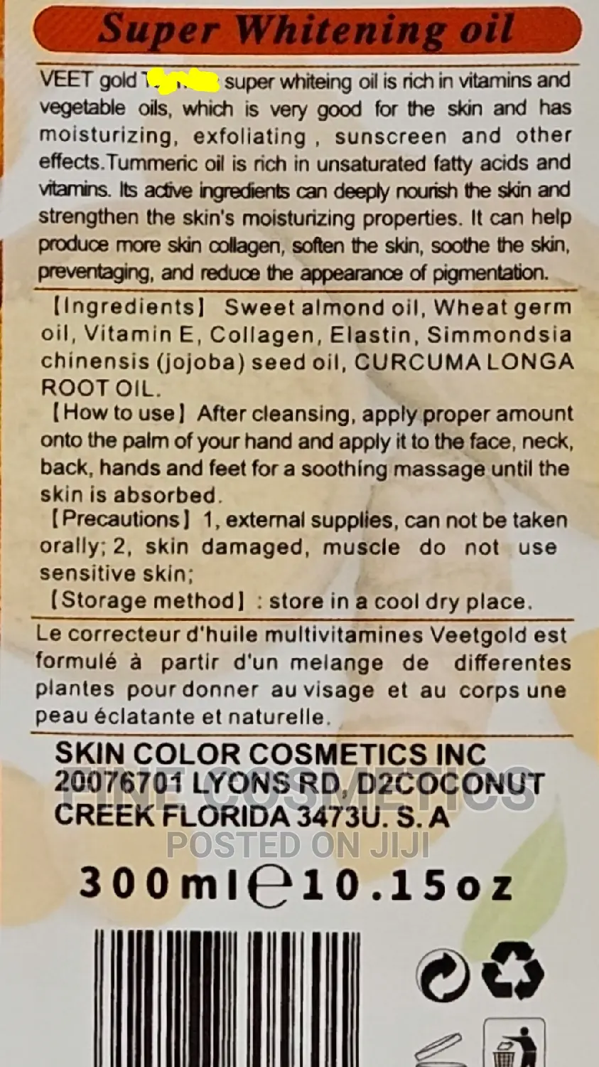 ORIGINAL VEETGOLD Super Whitening Oils