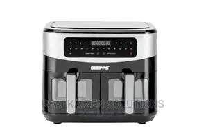 GEEPAS 9L Dual Basket Digital Touch Screen Vortex Air Fryer