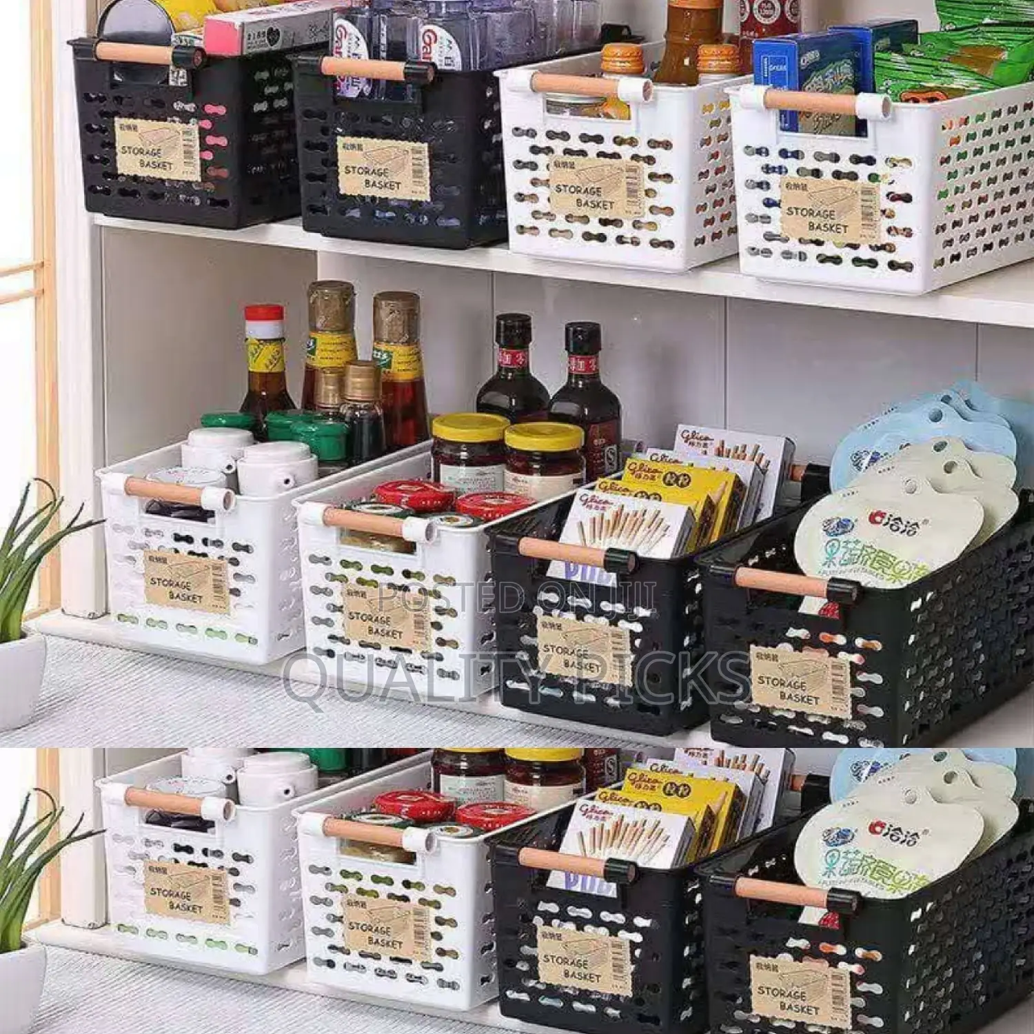 Plastic Kitchen Storage Basket