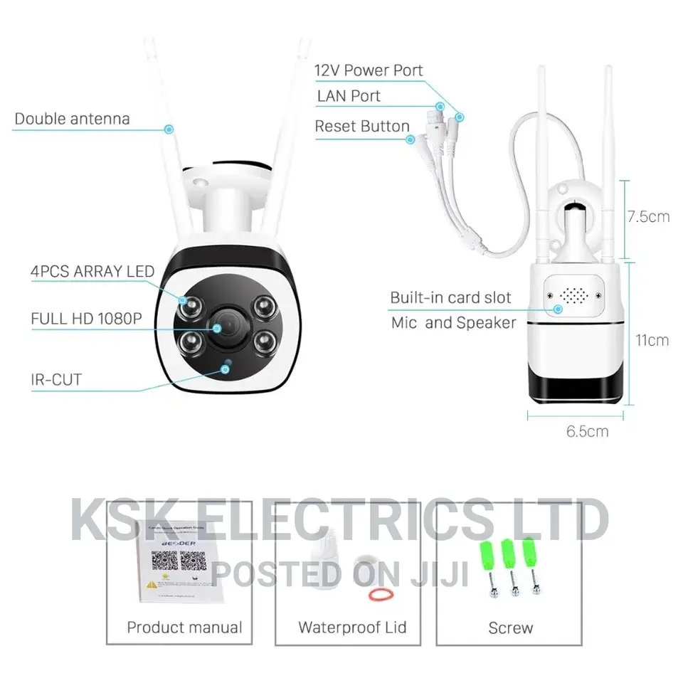 3MP Outdoor Wireless IP Camera Security Protection Two Ways