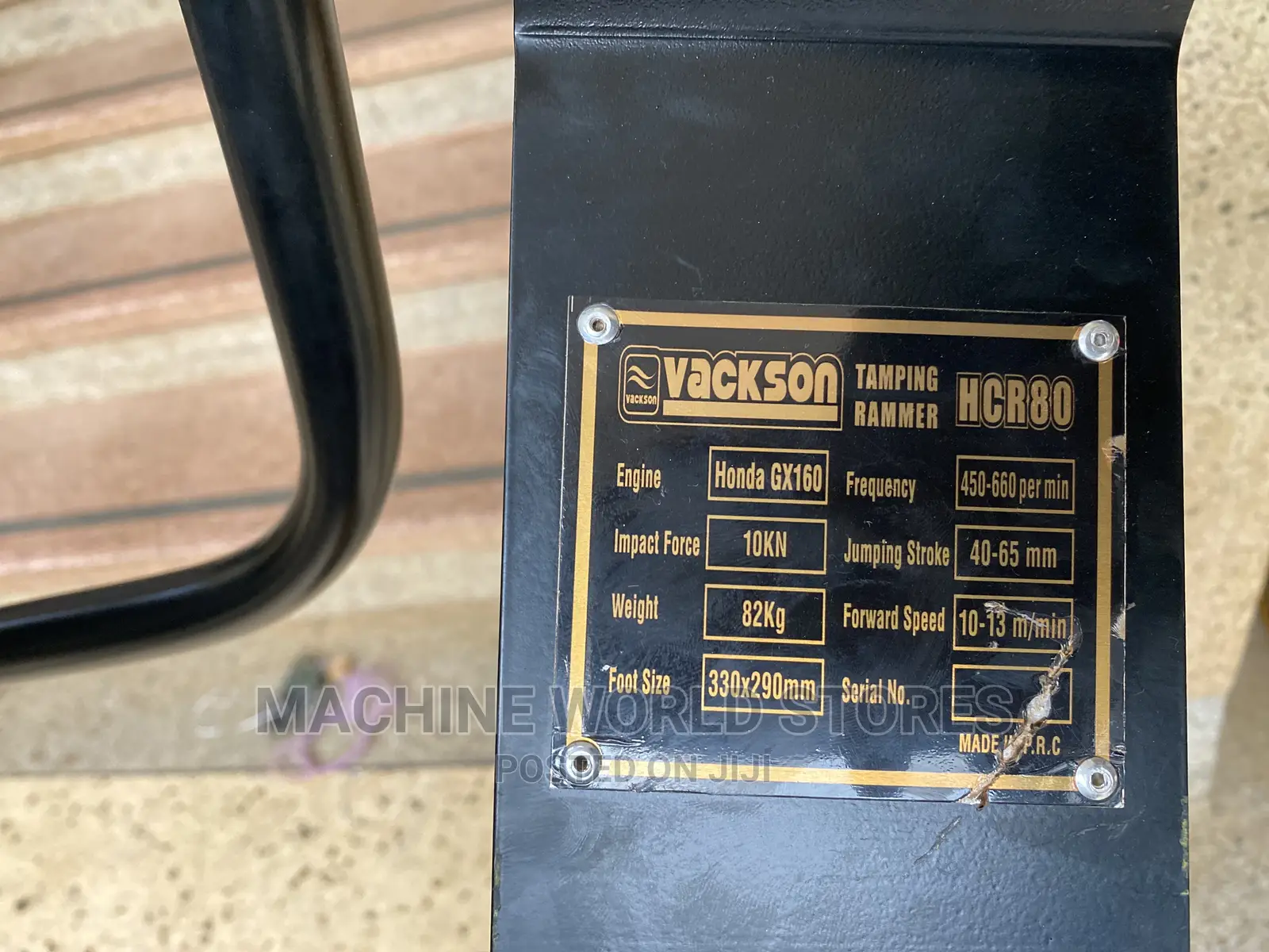 Tamping Rummer Honda GX160 (Vackson)