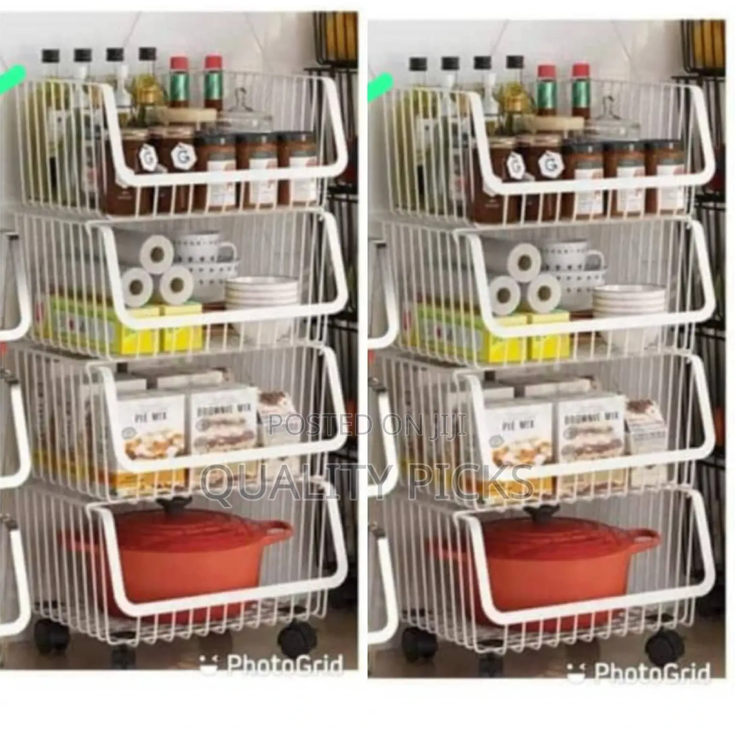 Kitchen Metallic Vegetable Storage Rack