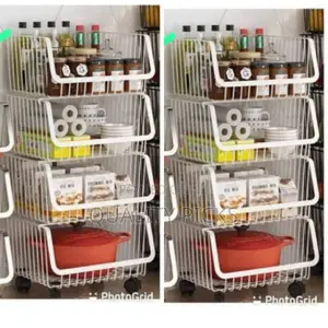 Kitchen Metallic Vegetable Storage Rack