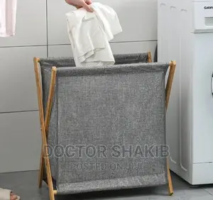 Foldable Household Bamboo Clothes Basket