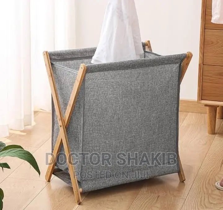 Foldable Household Bamboo Clothes Basket