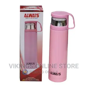 0.5litre Hot, Cold Vacuum Always Flask-Pink