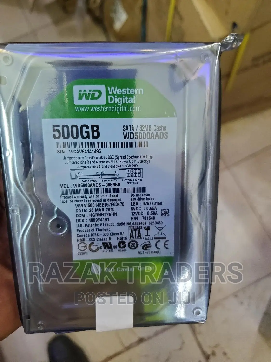 Western Digital 500gb for Laptop\Computers