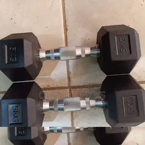 Hex 5kg Dumbbells