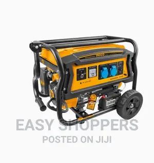 Ingco Petrol Power Generator 3.5 Kw 208 Cc With Wheels