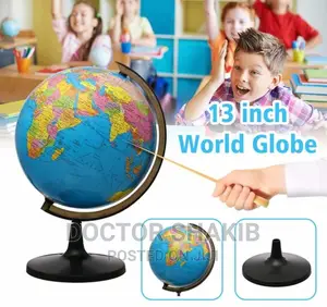 13 Inch World Globe With Stand