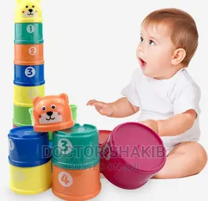 Educational Baby Toys Plastic Stacking Cup