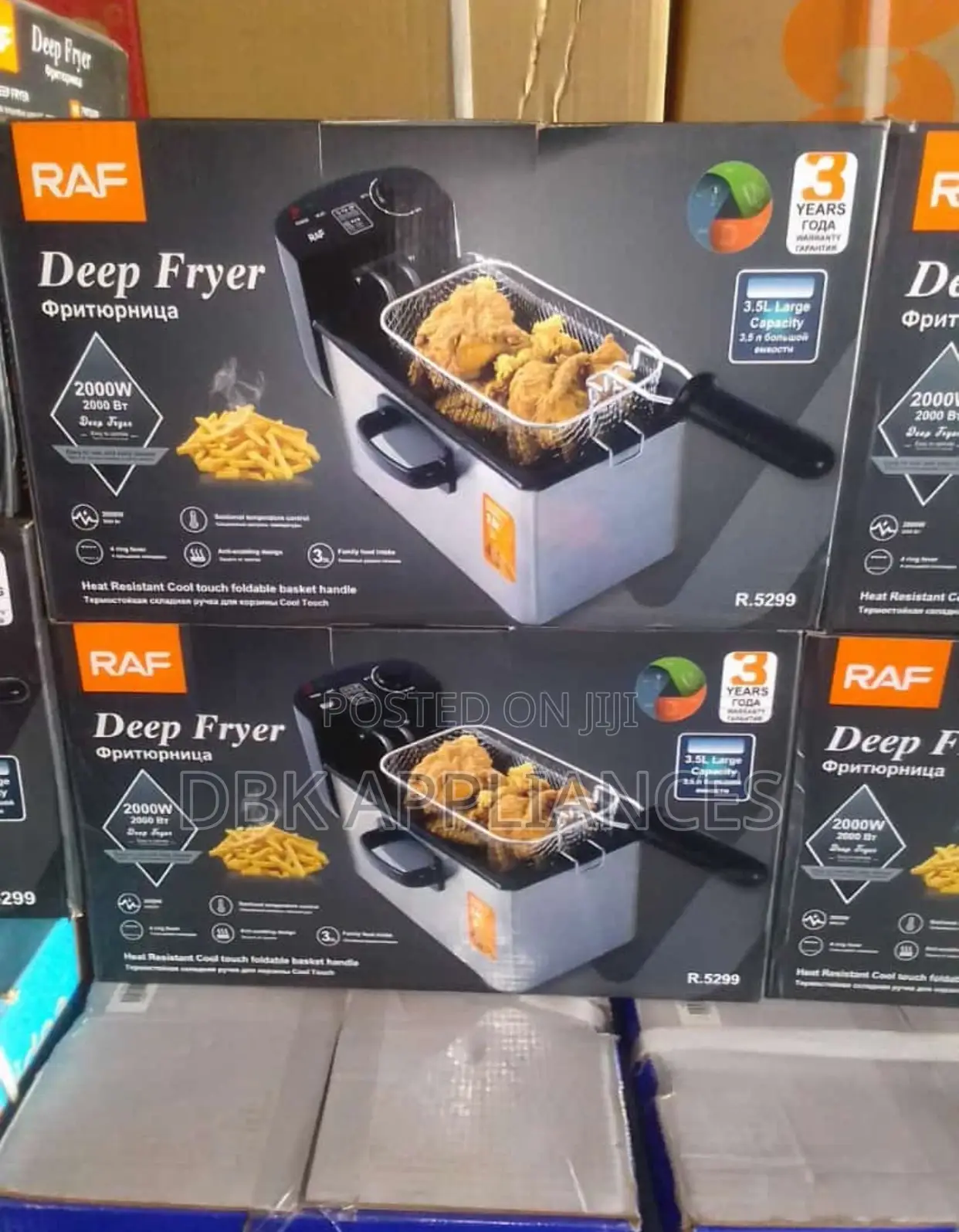 Raf Single 3.5l Deep Fryers Available With 2yr Warrant 2000w