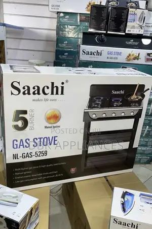 Saachi 5 Gas Stove Burners 2yrs Warranty