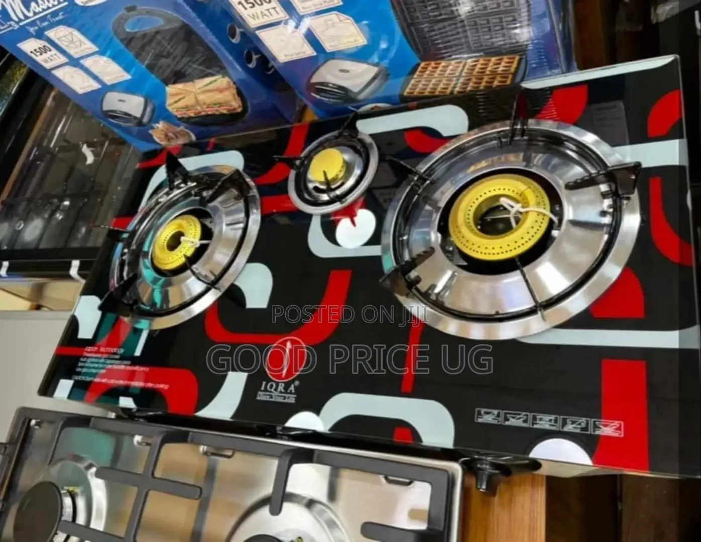 IQRA 3 Burner Glass Gas Stove