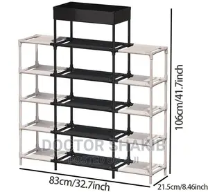 Space Saving 6 Tier Ladder-Shaped Shoe Rack
