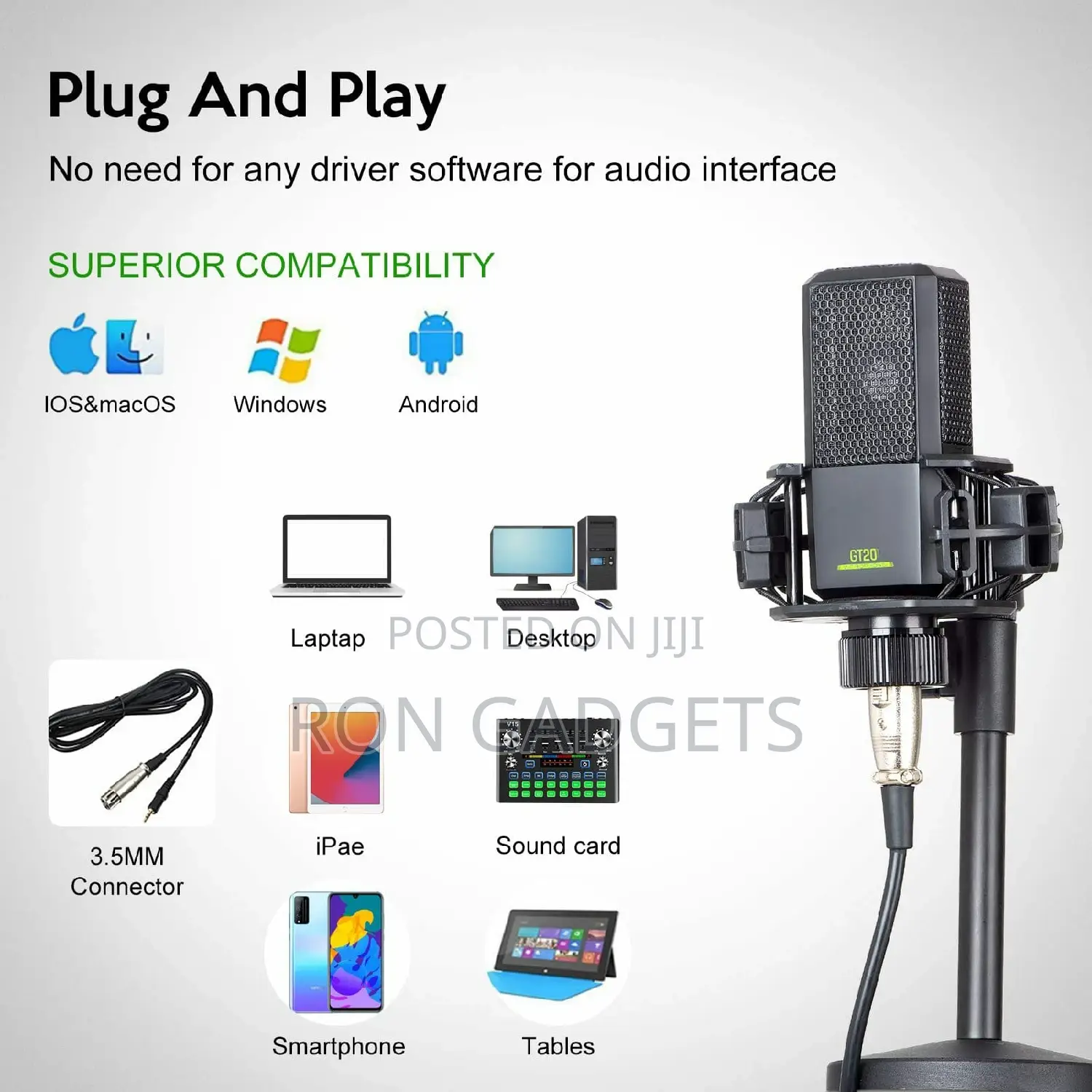 Condenser Microphone With Stand