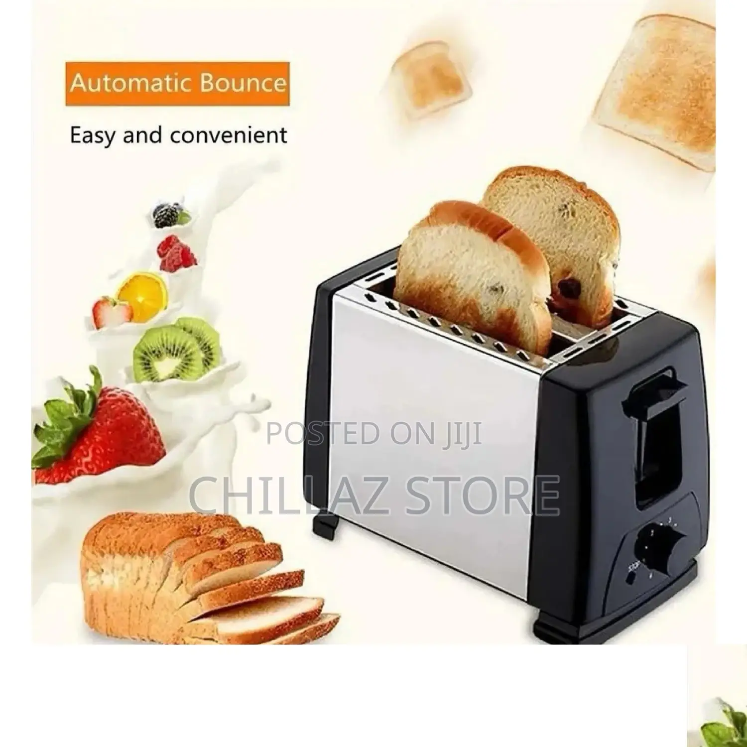 Stainless Steel Bread Toaster.