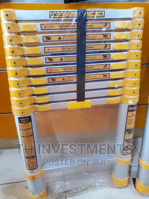 Ingco Aluminum Telescopic 10 Steps Ladder.