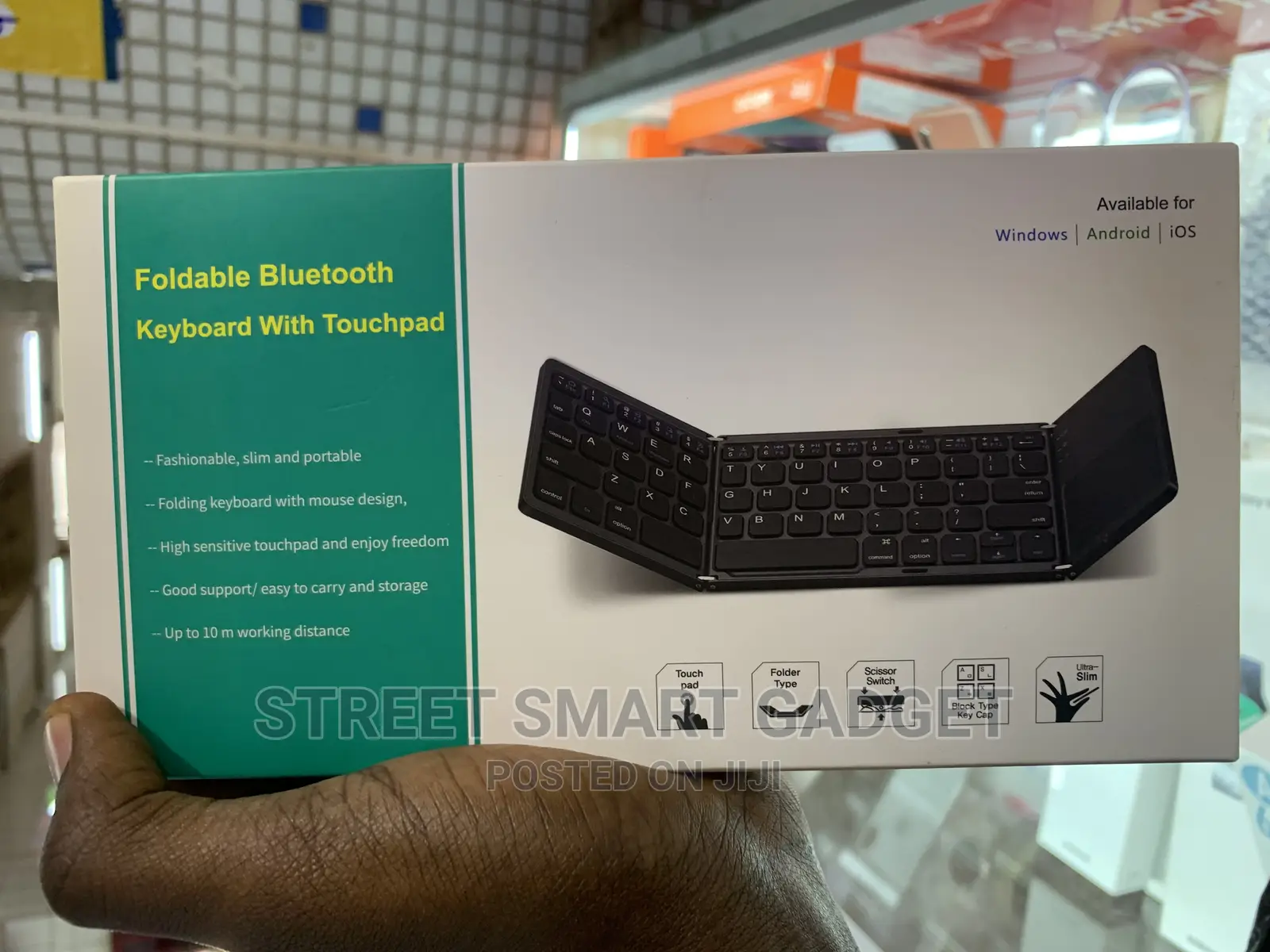 Foldable Bluetooth Keyboard Touch Pad
