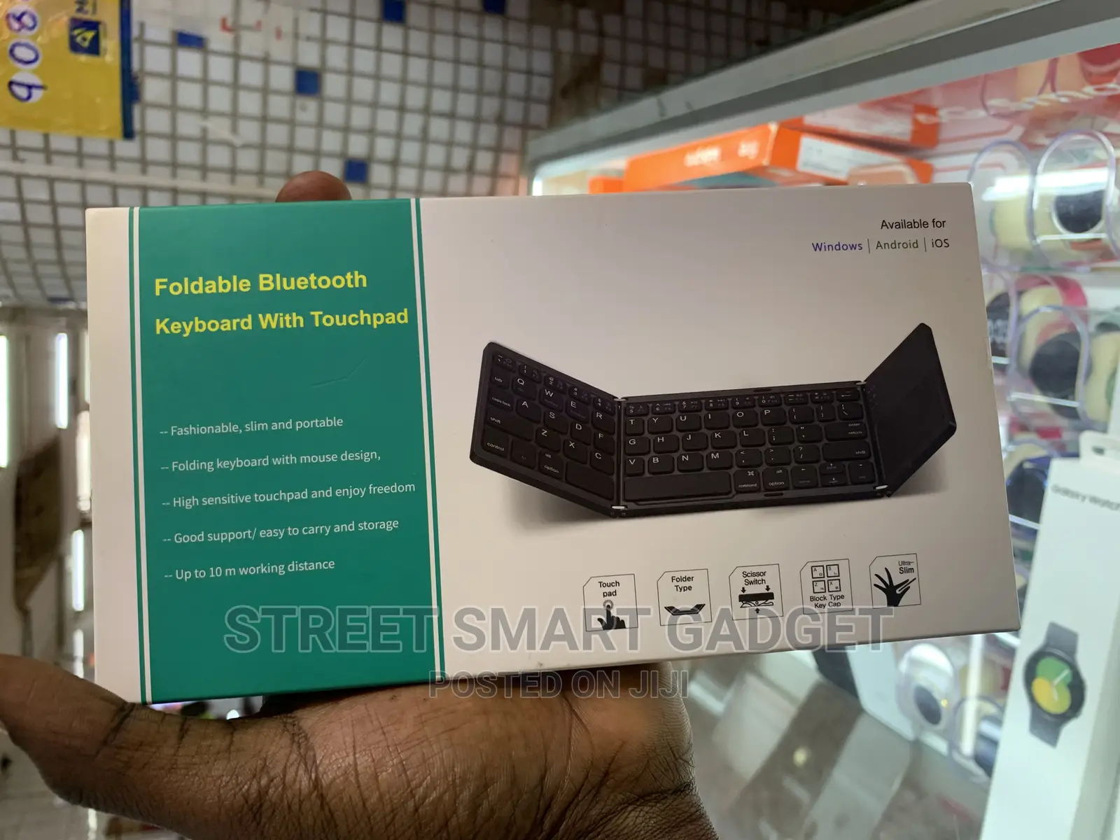 Foldable Bluetooth Keyboard Touch Pad