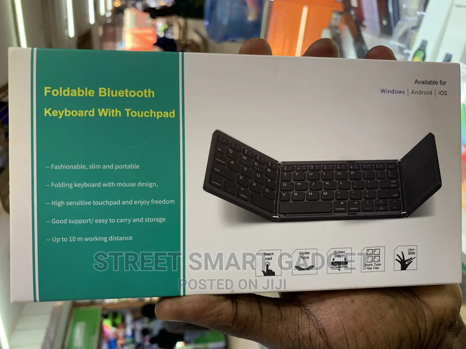 Foldable Bluetooth Keyboard Touch Pad