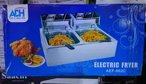 Classic Commercial Deep FRYER Double 12litrers - Silver/