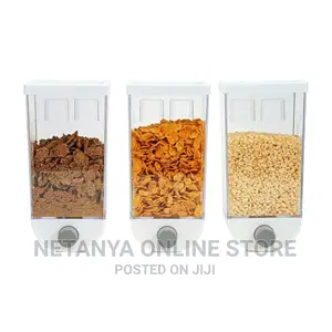 Push Button 3pcs Wall Mount Cereal Dispenser