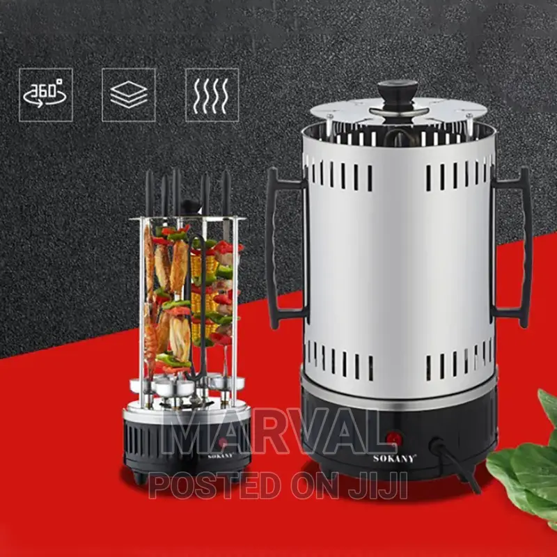 Automatic Rotating Barbecue Skewer Grill Kebab