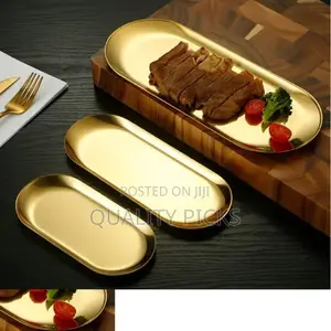 Stainless Steel Gold Tray