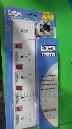 Borl 4ways Heavy Load Extension Cable-white
