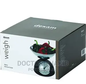 Durable Dexam Vintage Retro Kitchen Scales-black