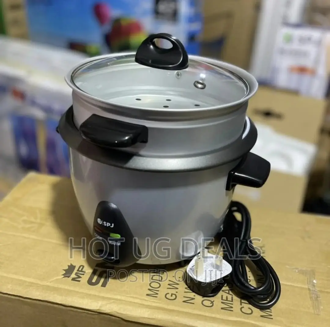 SPJ Electric Rice Cooker 1 Litre - Silver