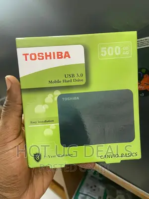 Toshiba 500gb External Hard Disk Drive 3.0 - Black