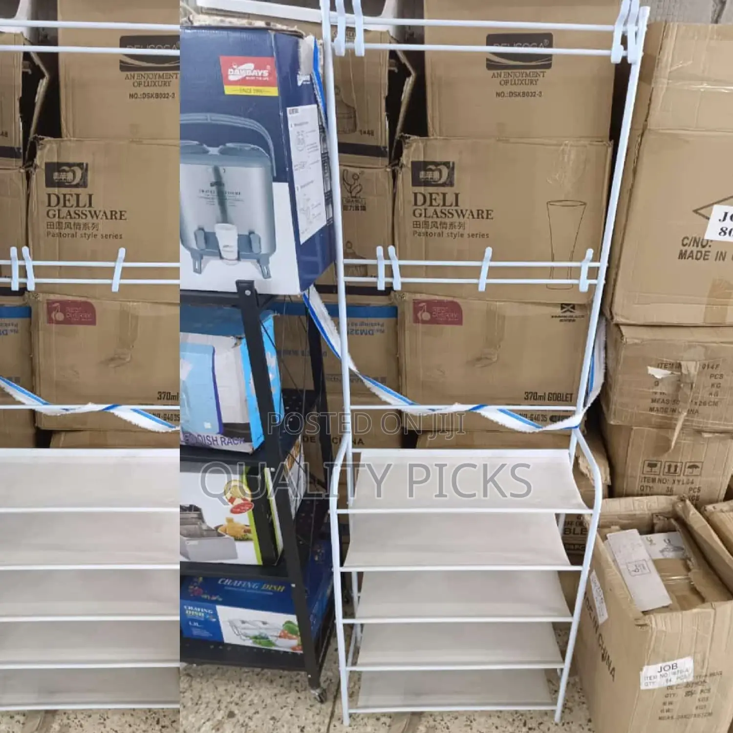 Steel Hat and Shoe Rack Organizer