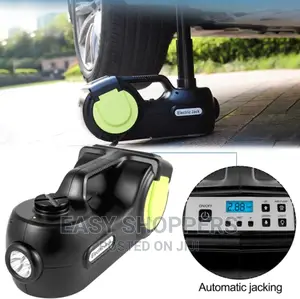 5 Ton 12V Electric Car Jack Kit + Impact Wrench LED Light