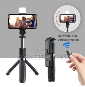 Multifunction Wireless Tripod Stand Selfie Stick