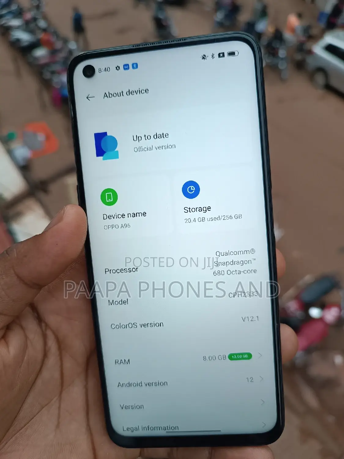 Oppo A96 256 GB Black