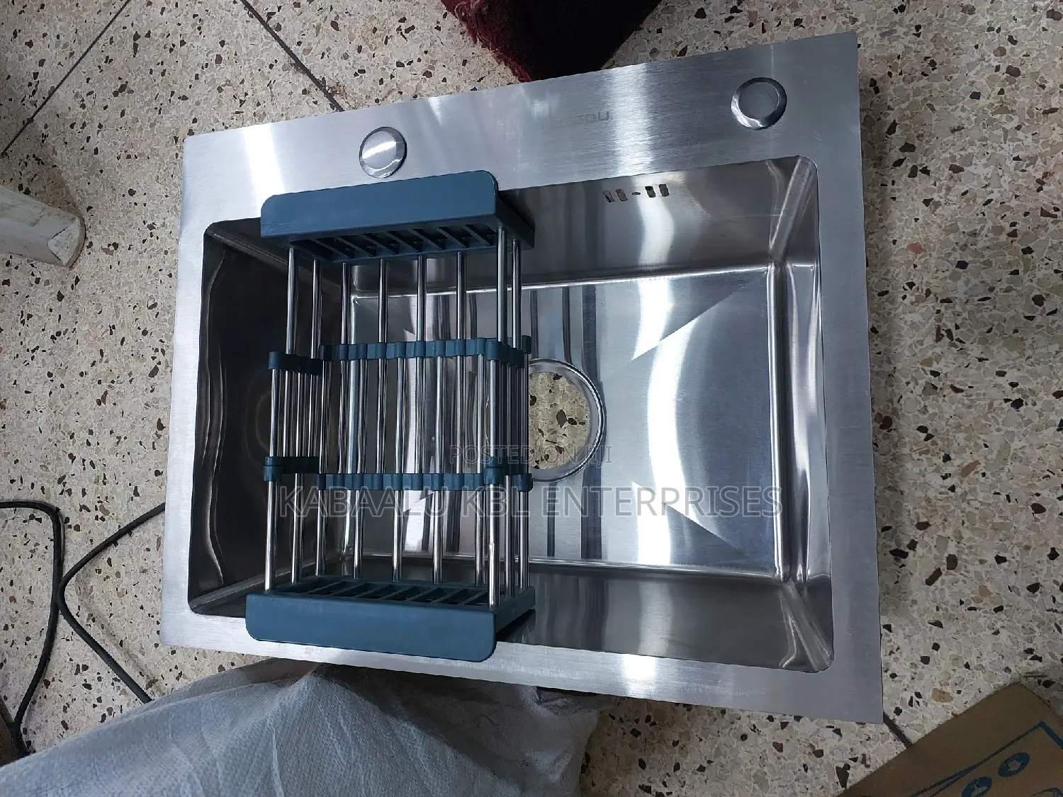 40×50 Heavy Duty Executive Worktop Kitchen Sink Silver
