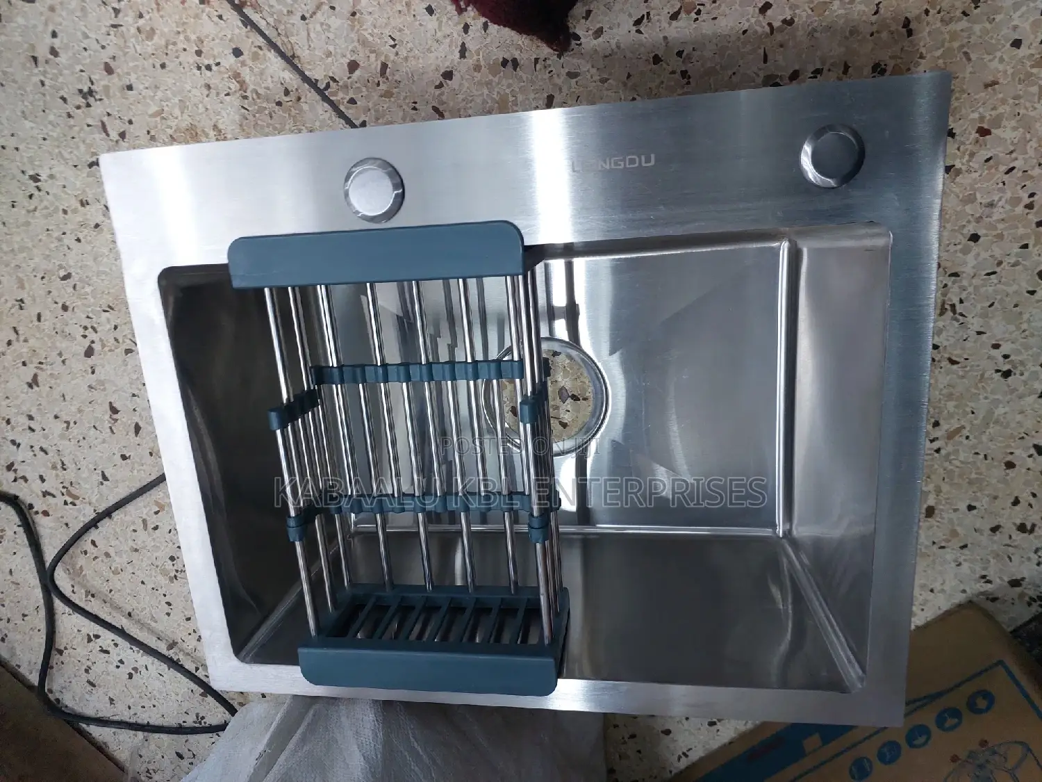 40×50 Heavy Duty Executive Worktop Kitchen Sink Silver