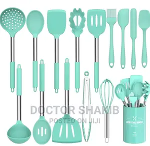 16pcs Quality Cooking Utensils Set -Green