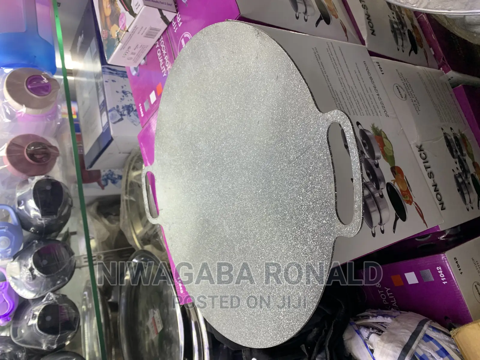 Flat Non-Stick Frying Pan With Handle