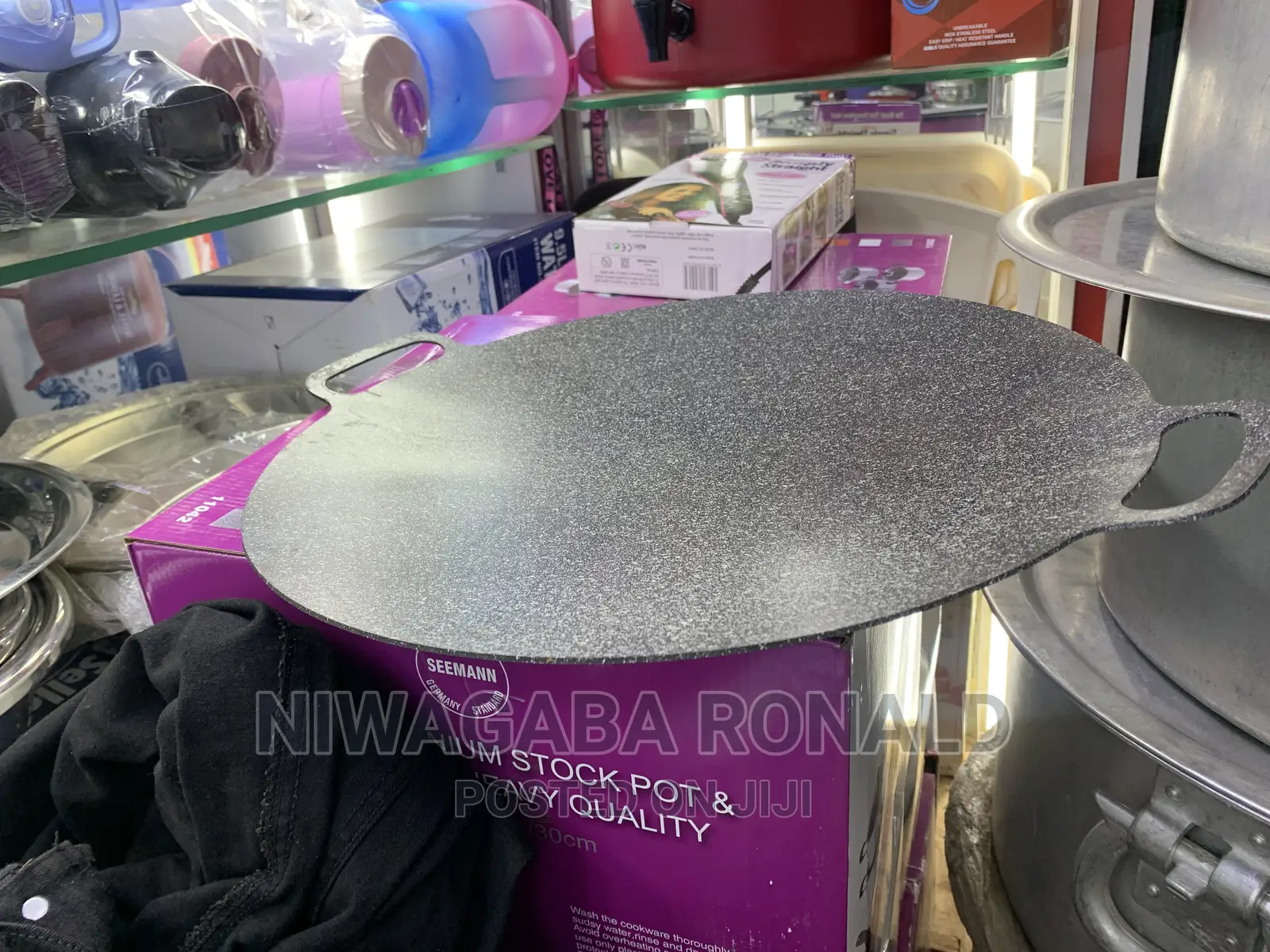 Flat Non-Stick Frying Pan With Handle