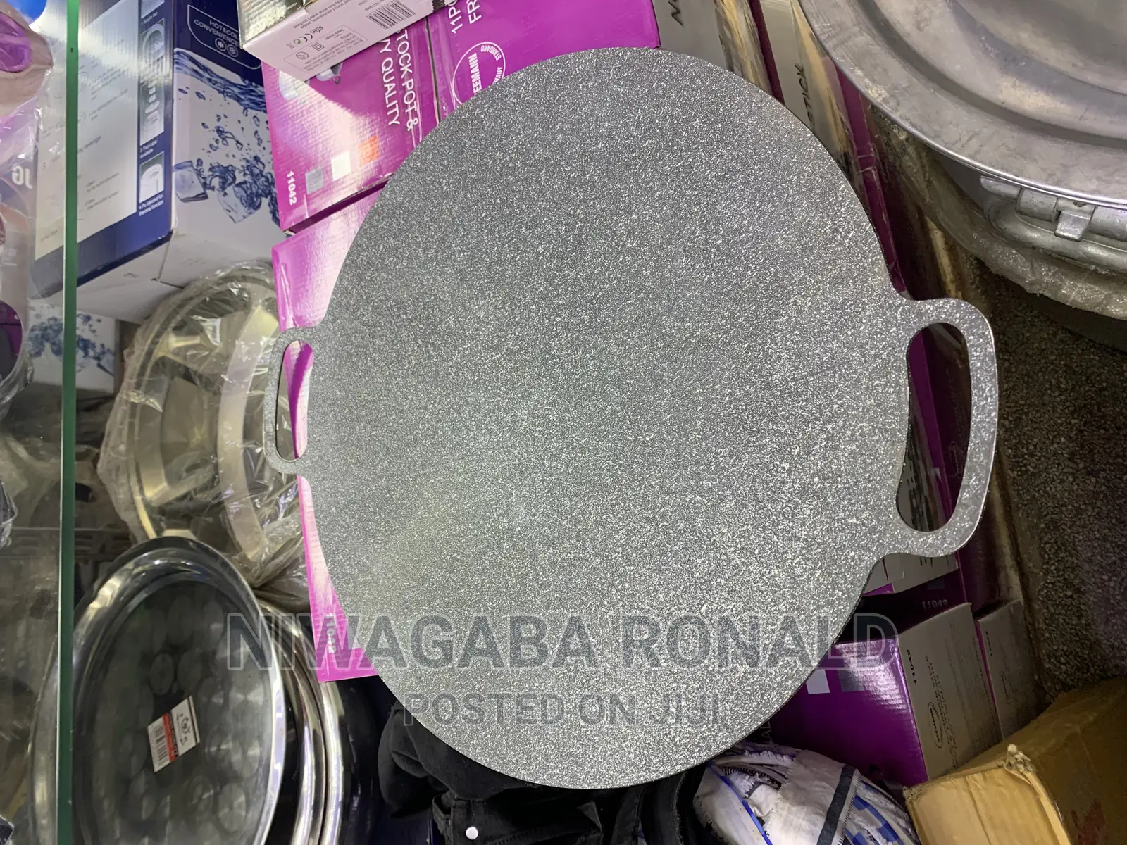Flat Non-Stick Frying Pan With Handle
