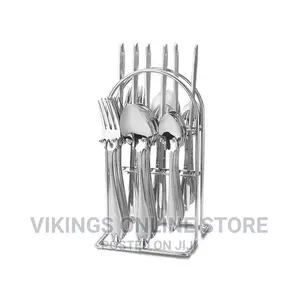 Stainless Steel 24 Pieces Cutlery Set With Cutlery Holder