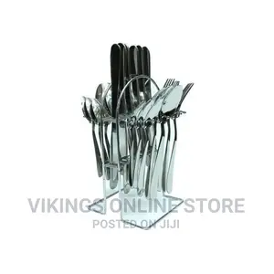 Stainless Steel 24 Pieces Cutlery Set With Cutlery Holder