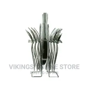 Stainless Steel 24 Pieces Cutlery Set With Cutlery Holder