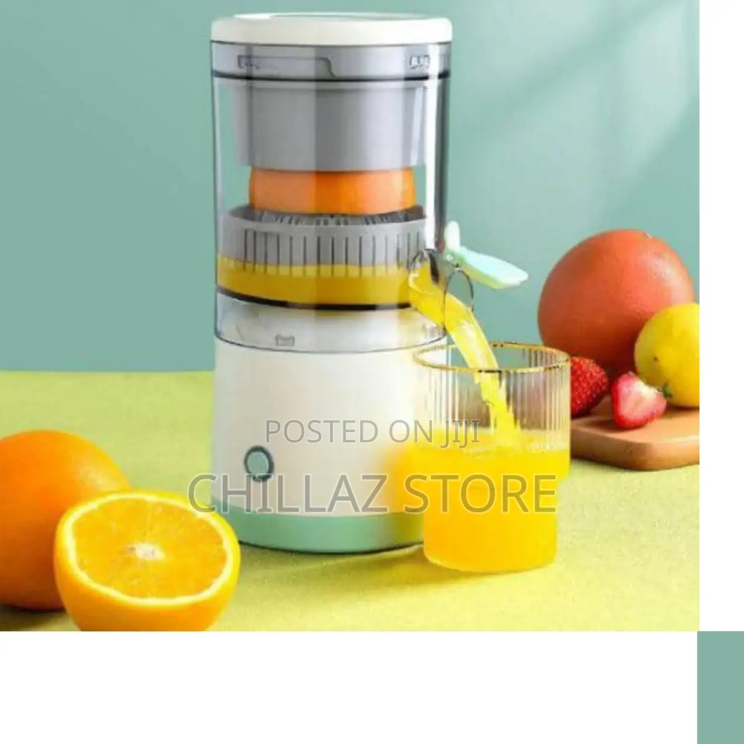 Portable Rechargeable Electric Citrus Juicer.