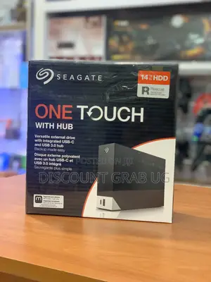 Seagate One Touch Back Up External Harddrive With Usb-C Hub